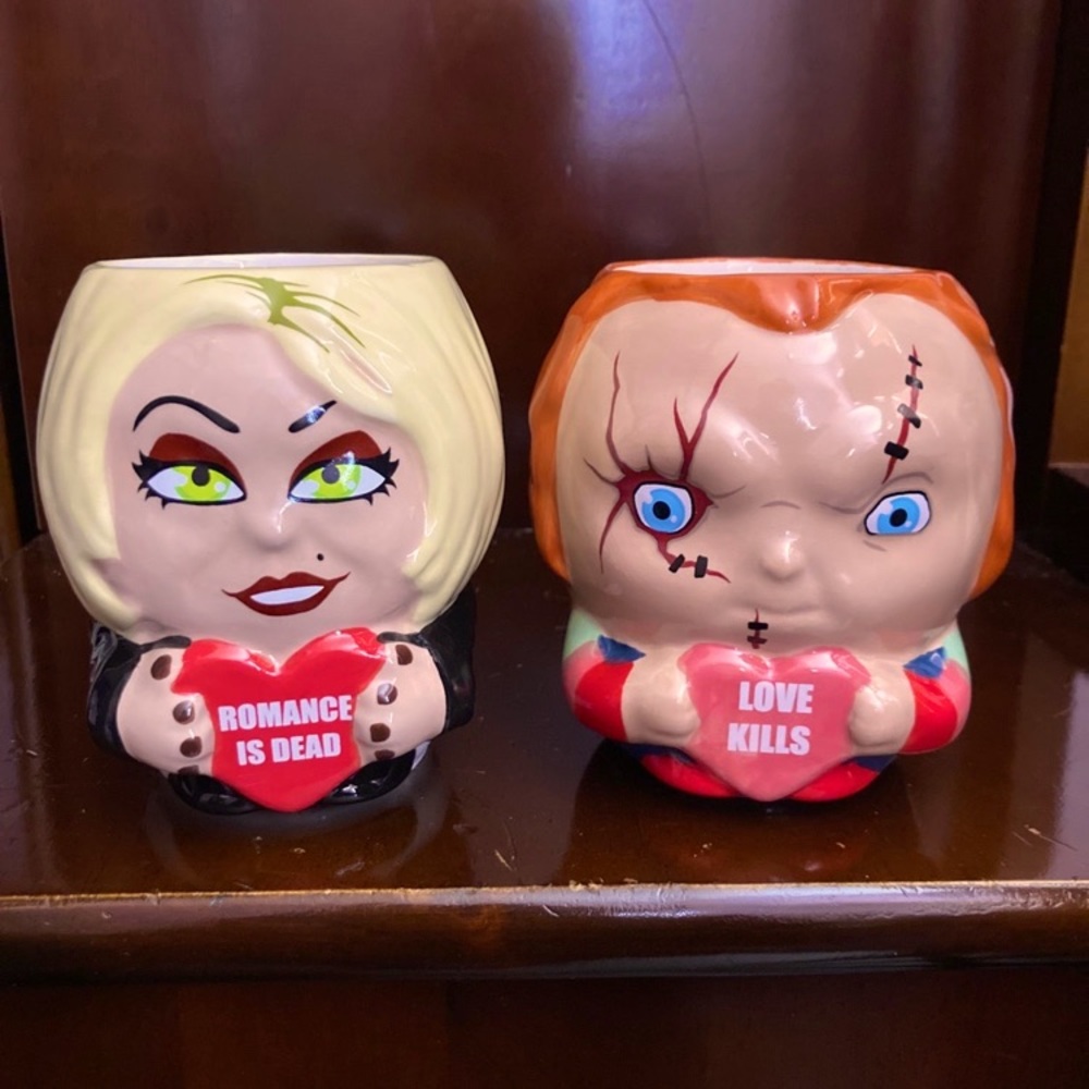 Child’s Play Chucky & Tiff His & Hers Valentine’s Day Mugs